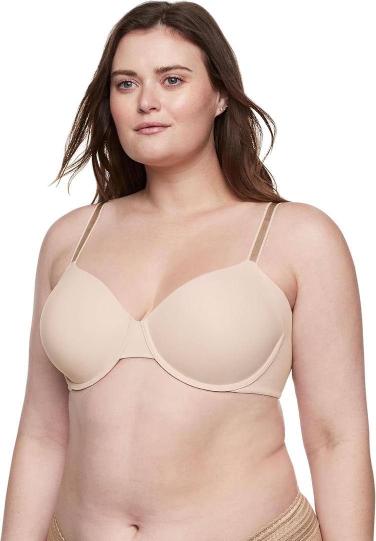 Warner's Women's Side Effects Seamless Underarm-Smoothing Comfort Underwire Lightly Lined T-Shirt Bra Ra3061a (34B), Butterscotch 
