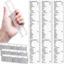 24 Pcs Clear Bible Verses Ruler with Scalloped Edge 6 Inch Christian Rulers with Books of The Bible for School Classrooms,Multitool or Bookmark (Old & New Testament)