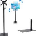 lesolar TV Floor Stand for 12 to 42 inch TVs Tilting Free Standing TV Mount VESA Stand with Height Adjustable and 360 Degree Swivel Floor TV Stand for Bedroom Living Room Corner