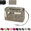 ZTUJO Purse Organizer Insert, Felt Bag Organizer with Metal Zipper, Handbag & Tote Shaper, For Speedy Neverfull Tote (M)