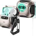 ESR for AirPods 4 Case, Compatible with AirPods 4 Generation Case (2024) (USB-C), Compatible with MagSafe, Drop-Proof Lock, Easy Open, Cyber Series, Desert Titanium