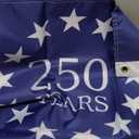 250 Year American Anniversary Flag, 3x5 Ft Double Sided American Flag, 1776-2026 250 Years Outdoor Anniversary Banner Decorations with 2 Brass Grommets (A1)