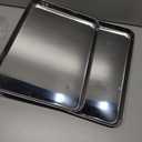 CEKEE Stainless Steel Cookie Sheets for Baking, 2PCS Stainless Steel Baking Sheet, Size 12 x 10 x 0.98 InchHeavy Duty & Easy Clean Baking Pans Tray Set