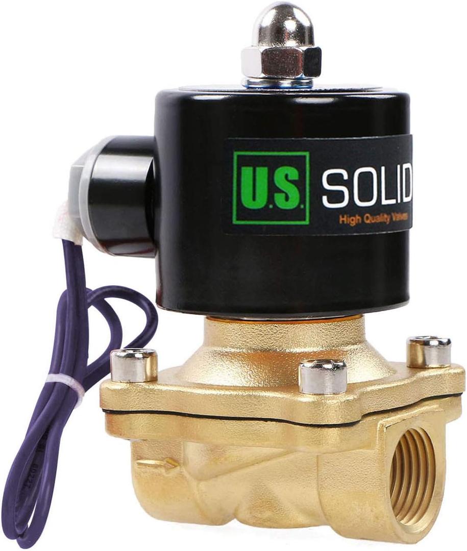 1/2" Brass Electric Solenoid Valve,110v Ac Brass Electric Solenoid Valve for Water Air Gas Fuel Oil