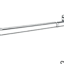 Bravada Select Double Lock-Seam Curtain Rod 28-48"
white