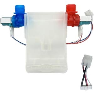 W11101906 Washer Water Inlet Valve Fit,Washer Machine Water Inlet Valve Compatible with Amana Whirlpool Maytag Washing Machine,Replace WTW4616FW3 NTW4516FW3 WTW4816FW3 AP6329219 W10701461