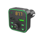 ZGear FM Transmitter - Black/Green +  ZGear Car Vent Phone Holder - Black/Gray + ZGear Adaptive Fast Charge Car Charger For USB C