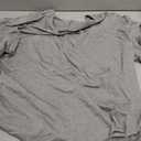 Beautife Womens Plus Size V Neck T Shirts Short Ruffle Sleeve Blouses 2026 Summer Casual Loose Fit Knit Tops (Gray, XXXL)