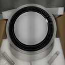 Low Profile Ceiling Fan with Light,19.29in Bladeless Ceiling Fan with Remote Control,Enclosed Flush Mount Fandelier,6 Wind Speed,Dimmable LED,Black,for Bedroom Dining Room