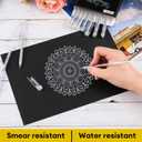 Dyvicl Metallic Silver Gel Pens, 0.8 mm Fine Point Pens Gel Ink Pens for Black Paper Drawing, Sketching, Illustration, Adult Coloring, Journaling, Set of 12