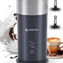 IPX6 Waterproof Electric Milk Frother and Steamer  4-in-1 Coffee Frother for Hot & Cold Foam, Single-Button Control, Quick 80s Frothing, Milk Steamer for Lattes & Cappuccinos