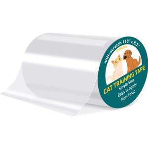 Door Protector from Dog Scratching - Cat Scratch Door Frame Single Side Adhesive Protector Anti Dog Scratch Door Guard for Dogs Clear - 118" x 8.2"