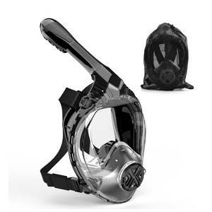 Full Face Snorkel Mask for Adults, Snorkeling Gear for Kids, Anti-Fog & Anti-Leak Design with 180° Panoramic View, Dry Top Breathing System, Ideal for Scuba Diving, Snorkeling XL