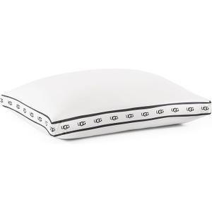 UGG Standard/Queen Bed Pillow – Gusseted Down Alternative Pillow, Medium Firm Sleeping Pillows, Premium Luxury Home Decor Hypoallergenic Pillow for Queen Bed, White (Devon)