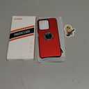 JAME for Motorola Moto G 2025/2026 Case, Moto G Play 2026 Case with Screen Protector, Dual Layer Military Grade Shockproof Cover with Ring Holder Stand Kickstand Protective Phone Cover, Red