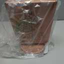 deweisn Dresser Mount Tri-Fold Lighted Vanity Mirror with 21 LED Lights, Touch Screen and 3X/2X/1X Magnification, Two Power Supply Modes Make Up Mirror, Travel Mirror (Rose Gold)