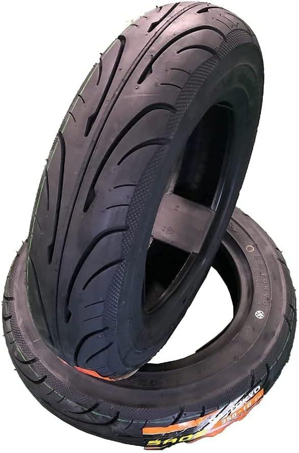 5A02 120/70-12 Set of 2 Scooter Tubeless Tire, 51L, Front/Rear Motorcycle/Moped 12" Rim