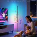OIYN Corner Floor Lamp, RGBICW LED Corner Lamp with 1300lm Smart Modern Floor Lamp,App & Remote Control,Music Sync,Color Changing Standing Lamp for Bedroom Living Room and Gaming Rooms