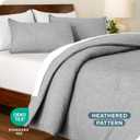 Bare Home Comforter Set - King Size - Ultra-Soft - Goose Down Alternative - Premium 1800 Series - All Season Warmth Comforter (King, Heathered Pewter)