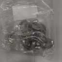 IBosins 8 Pack Heavy Duty Double Prong Coat Hooks Wall Mounted with 16 Screws Retro Double Hooks Utility Hooks for Coat, Scarf, Bag, Towel, Key, Cap, Cup, Hat (8 Pcs Silvery)