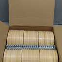 Hoteam 96 Pcs DIY Christmas Ornament Kit Small Embroidery Hoops Xmas Beige Linen Fabric for Christmas Holiday Crafts Decorations Sewing Art