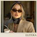 Retro Polarized Sunglasses for Womens Men - Trendy Sunnies UV Protection Lightweight Vintage Sun Glasses (00-1pack-black Frame Grey Lens)