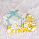 4 x WRAPLULU Baby Shower Wrapping Paper - 4 Jumbo Sheets, 28 * 40 Inches - Giraffe & Elephant Gift Wrap, Perfect for Boys Girls, Baby's Birthday, Newborn