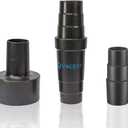 Universal Vacuum Hose Adapter Kit Reducer Attachment Set Converter from 1 1/2 inch to 1 1/4 inch from 1 3/8 inch to 1 1/4 inch Dust Hose Port Adapter ; 2-1/4 Inch to 1-1/4 Inch to 1-3/8''