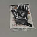 ATERCEL Football Gloves for Men - Enhanced Performance and High Grip Receiver Gloves for Rugby, Adults and Youth (X-Large, white)