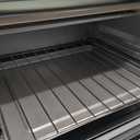 Hamilton Beach Easy Reach 4-Slice Countertop Toaster Oven With Roll-Top Door, 1200 Watts, Fits 9” Pizza, 3 Cooking Functions for Bake, Broil and Toast, Silver (31344DA)