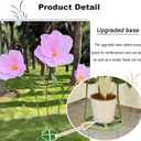 5.9 Ft Large Paper Artificial Flowers,Giant Flowers for Decoration,Standing Huge Handcrafted Poppy Flowers for Garden,Hotel,Office,Photography Props,Wedding,Art Gallery,Shop Window Display(Pink)