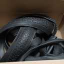 YUNSCM 2-PCS 24" Bike Tires 24x1.75/47-507 and 24" Bike Tubes Schrader Valve Compatible with Mountain Bike 24 X 1.75 Bicycle Tires and Tubes (Y-674)