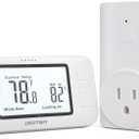 DIGITEN Wireless Thermostat WTC100 Pro Temperature Controller for Cooling & Heating, Remote Controlled Outlet, Easy-to-Use and Non-Programmable Plug in Thermostats for Home
