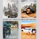 20pack Snow Tire Chains Reusable Anti-Skid Car Winter Wheels Chain Universal Cable Tire Belts, Orange Non-Slip Zip Tie Tires Chain Emergency for Auto Pickup Trucks Suv