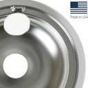 GE GE68C Genuine OEM 6" and 8" Drip Pan Kit (Chrome) for GE Electric Range or Stoves