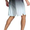EZRUN Men's 9" Quick Dry Basketball Workout Shorts with Zip Pockets