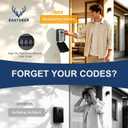Wall Mount Key Lock Box Outdoor Key Lock Box with Resettable Combination Lock Boxes for keys Wall Mounted Key Safe Boxes for Outside, Garage, Home, Office