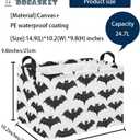 Batman Baskets for Kids Gift Basket Empty for Boys and Girls Rectangular Toy Storage Bins Organizer Bin Box Cute Bat Room Decor for Home(Black Bats)
