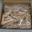 Kigley 90 Pcs Large Wooden Clothespins Extra Wide 2.83 Inches Length Sturdy Wooden Clothespin Heavy Duty DIY Clips for Laundry Hanging Clothes Craft Food Opened Bags Display DIY