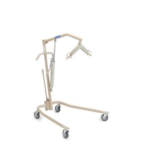 Invacare Hydraulic Patient Lift, Lightweight Transfer Lift Chair with 450 lb Weight Capacity, Bent Mast for Safer Transfers, 6-Point Padded Swivel Bar, Floor-to-Bed Height Range for Fall Recovery