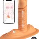 Thrusting Dildo Vibrator Women Sex Toys, BEISAR Riding Grinding Dildos Adult Toys Sex Toy with 9 Vibrating 3 Thrusting, G Spot Clit Anal Vibrators Adult Sex Toys & Games for Couples Remote Control