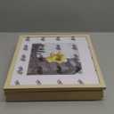 12x12 Picture Frame Set of 6, Display Pictures 8x8 with Mat or 12x12 Without Mat, Tabletop Display and Wall Hanging Photo Frame, Gallery Wall Frame Set, Natural Wood Color