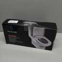 Ultra-Slim Bidet Attachment, Posterior&Feminine Wash-(Retractable Dual Nozzles), Non-Electric Bidet Attachment for Toilet Seat, Adjustable Fresh Cold Water Pressure, Stainless Steel Inlet (White)