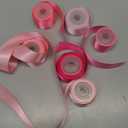 Pink Satin Ribbon 1-1/2 Inch Assorted Double Faced Pink Ribbon Set for Flower Bouquet, Gift Wrapping, Wedding Invitation, Bridal Shower Decor, Hair Bows and Crafts, 6 Rolls Total, 30 Yards