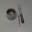 3" Concrete Hole Saw, 75mm Tungsten Steel Core Bit for Cinder Block, Brick, Rock, Plank Walls for Pipes or mini Split Lines, with SDS Plus Shank and 2 Center Positioning Drill Bits.