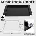 Utheer Ceramic Grill Griddle 7658 for Spirit 200 300 and Genesis Grills | Fits Spirit E210 E310 E320 and Genesis Silver B C, built for even heat, nonstick cooking, easy cleanup
