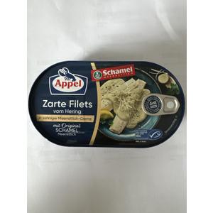 Appel Herring Fillets in Sahne Meerrettich ( Horseradish ) Creme -200g 02.12.2028