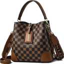 Women Handbags and Purse Tote Bags Ladies Satchel Shoulder Bag Retro Top Handle Hobo Purse (Coffee)