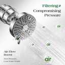 Filtered Shower Head COMBO for Healthier Skin & Hair | 3 Mode High Pressure Shower Heads with 25-Stage Filtration | Removes 99.947% Chlorine & Heavy Metals | Shower Head with Filters - Chrome