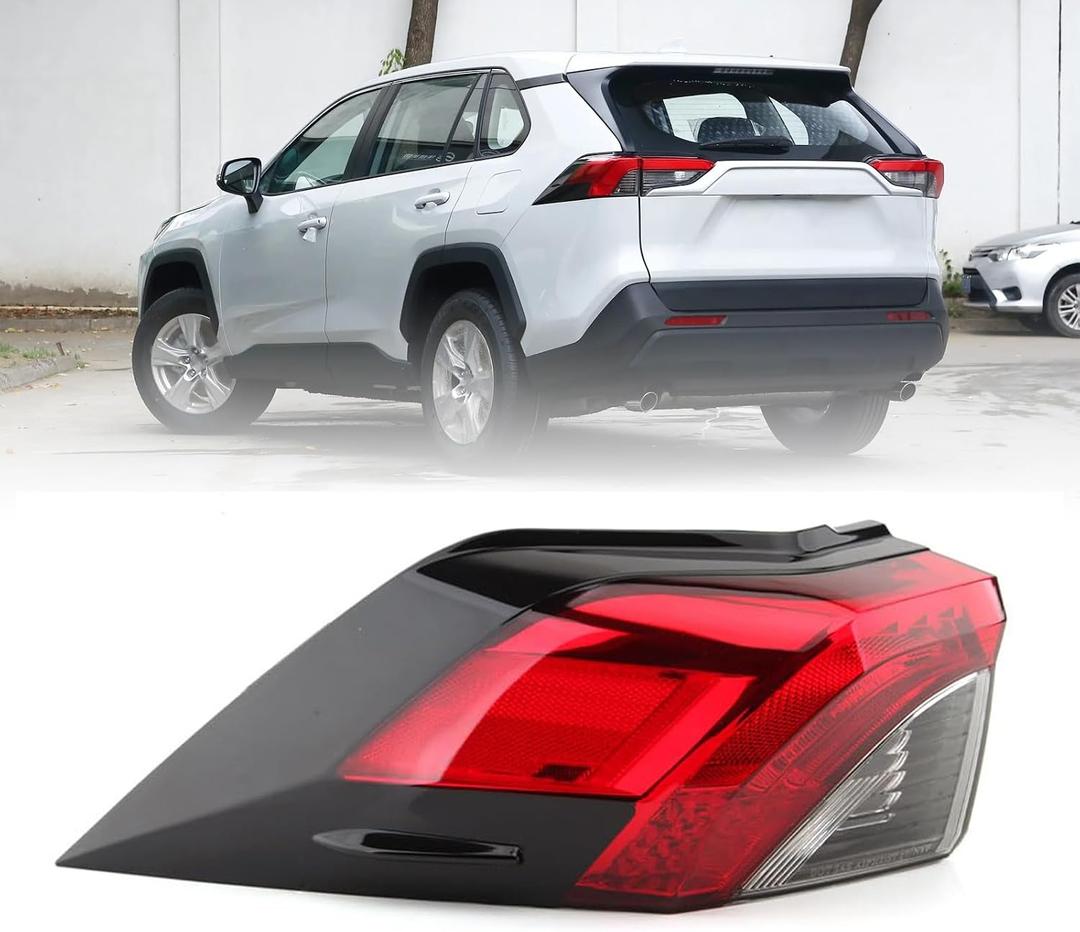 zorik Tail Light Assembly for Toyota RAV4 2019-2021 Left Driver Side | Replacement for OEM 81560-0R090, Direct Fit Installation, Without Bulb Included